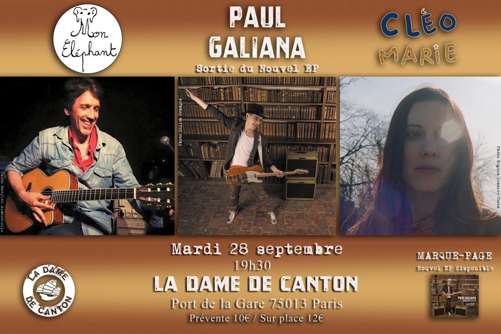Paul Galiana, Mon Eléphant et Cléo Marie à la Dame de Canton 28 septembre 2021